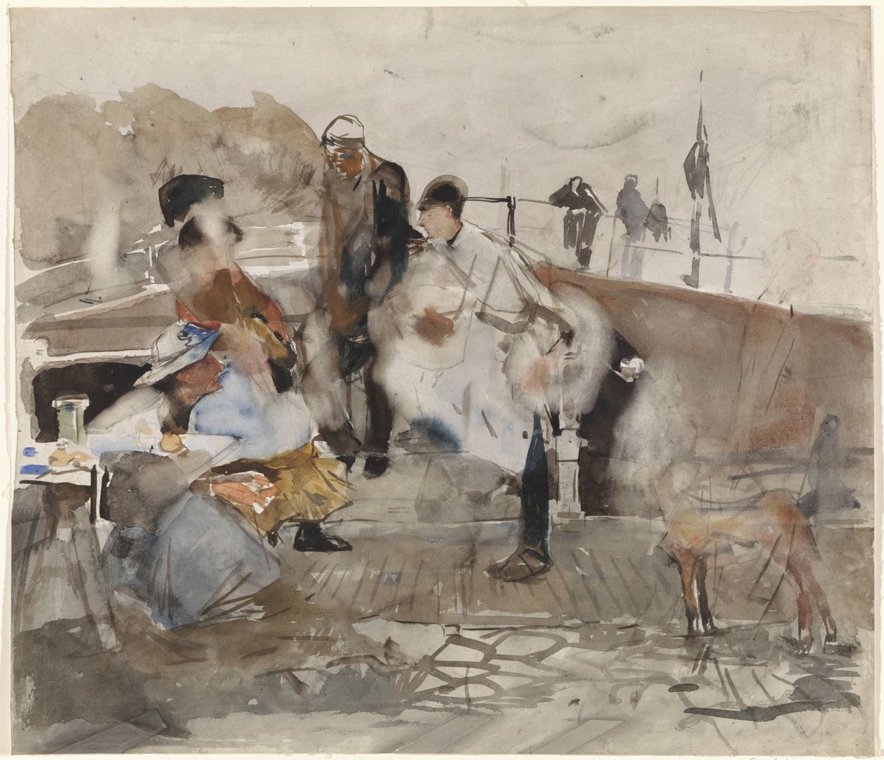 Företag på en båt av George Hendrik Breitner