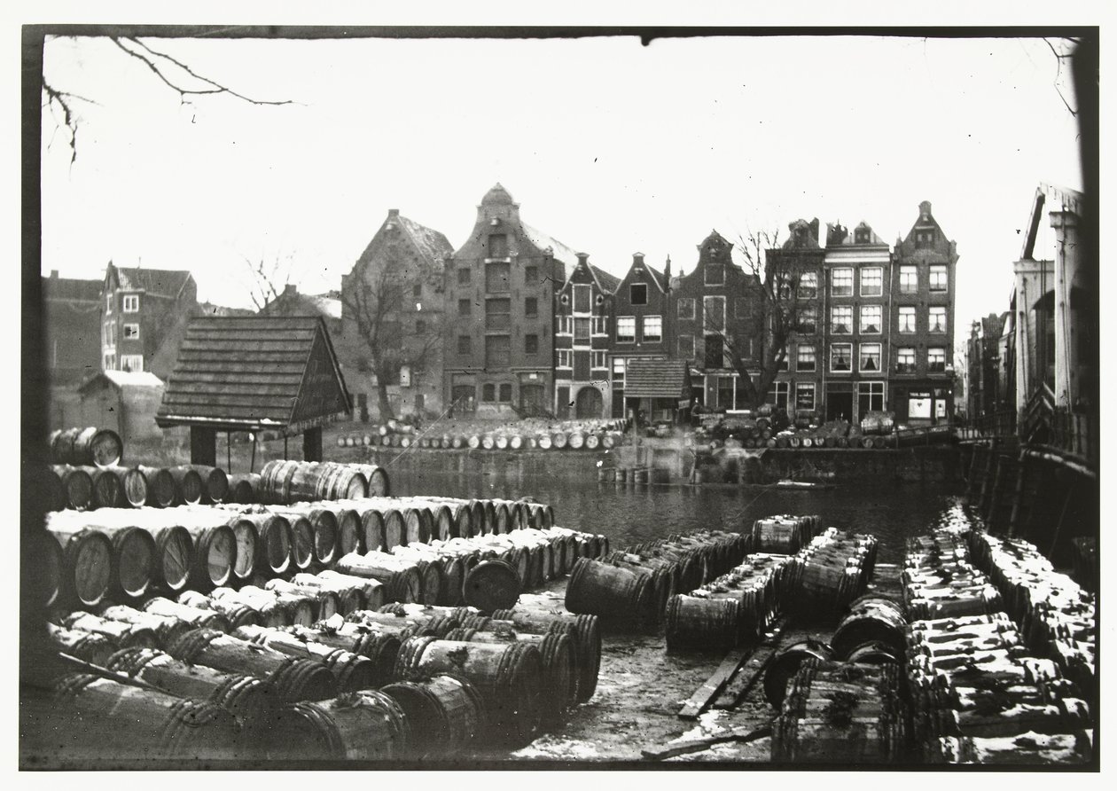 Utsikt över Tar Gardens på Prinseneiland i Amsterdam av George Hendrik Breitner