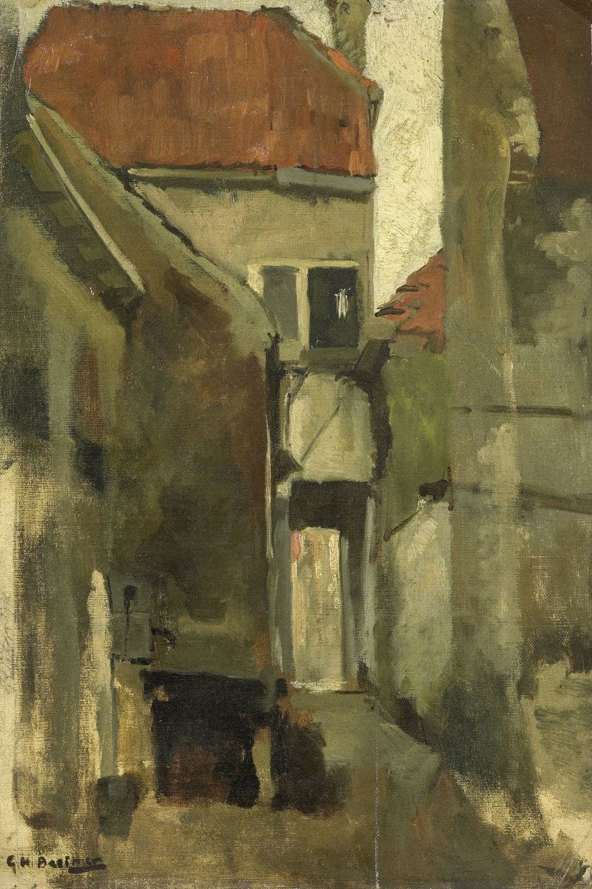 Neighborhood Street i Rijswijk nära Haag av George Hendrik Breitner