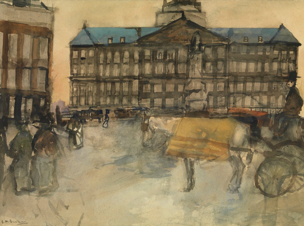 Stadshuset i Amsterdam av George Hendrik Breitner