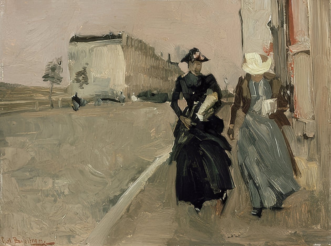 Vindpust. Omkring 1900 av George Hendrik Breitner