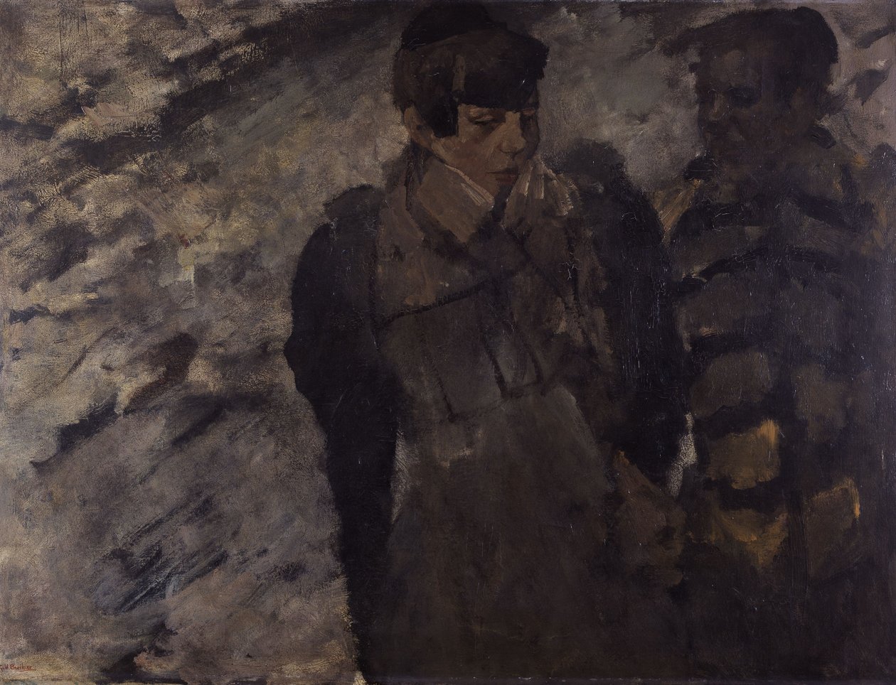 Vinter (Flickor i snön) av George Hendrik Breitner