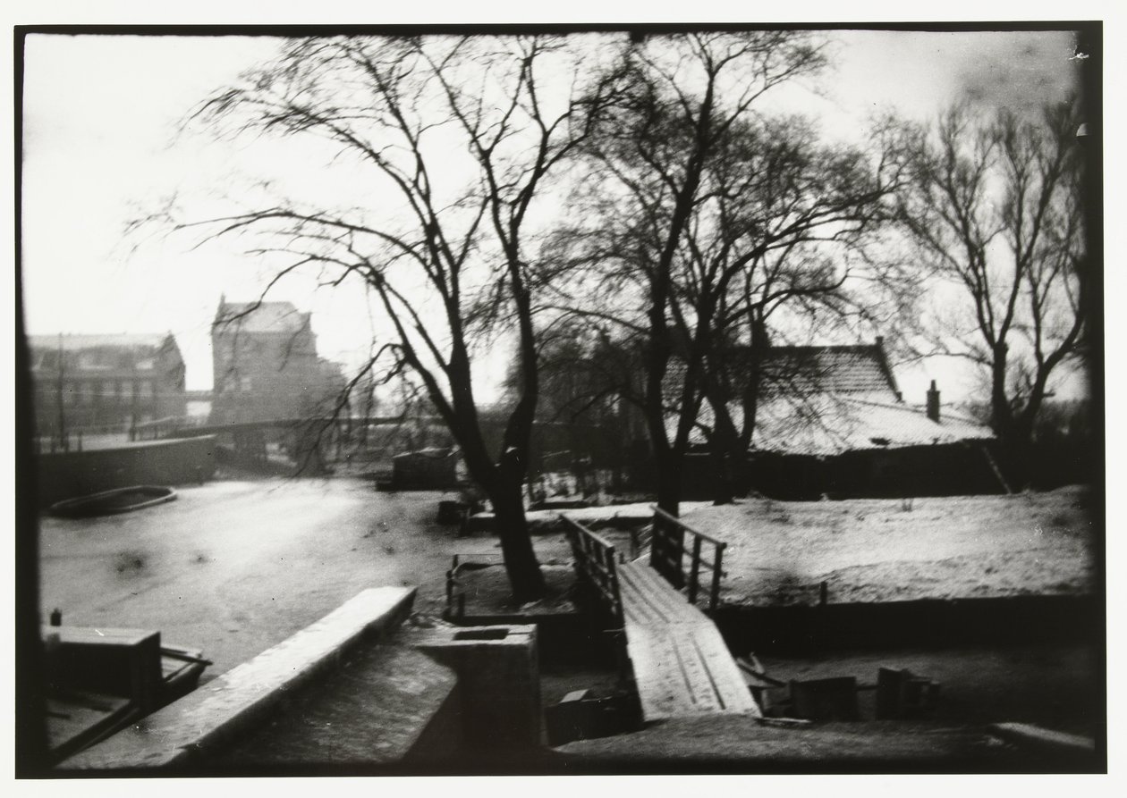 Vinterutsikt över Amstel i Amsterdam av George Hendrik Breitner