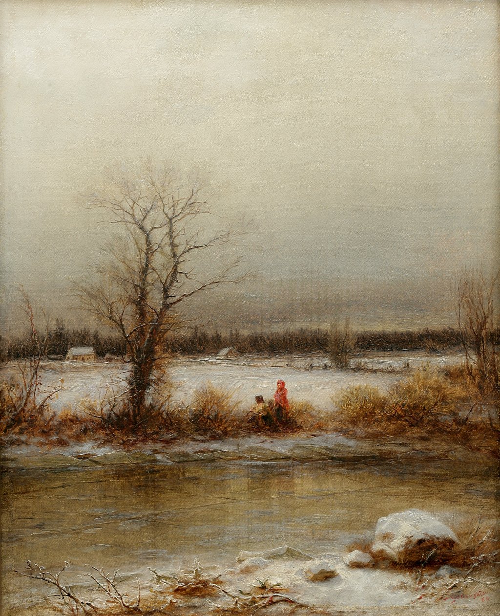 Vinterscen, 1860 av George Henry Boughton