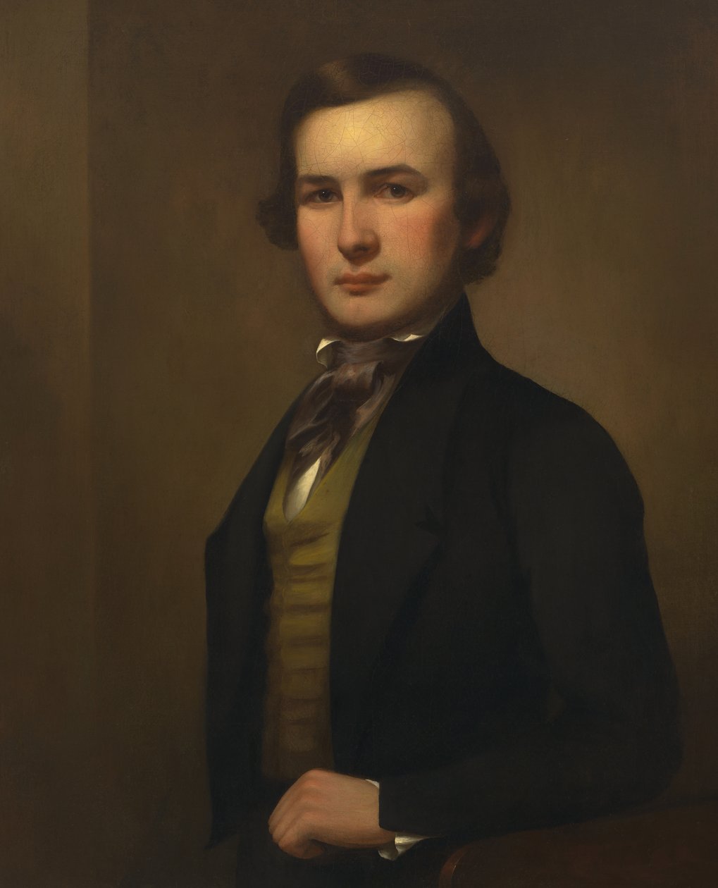 Självporträtt av George Henry Durrie av George Henry Durrie