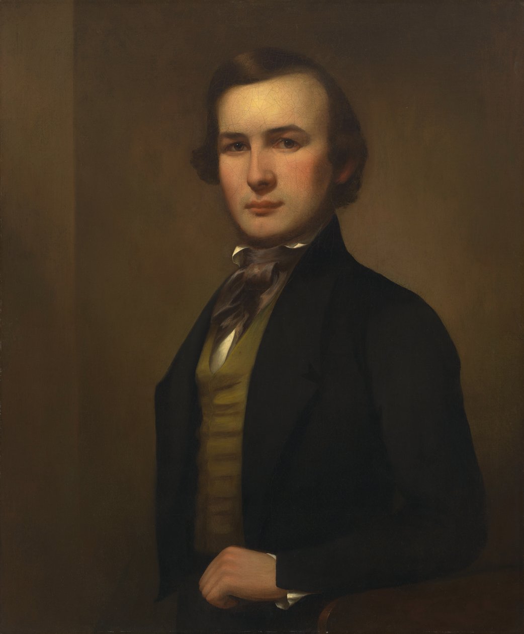 George Henry Durrie självporträtt, 1843. av George Henry Durrie