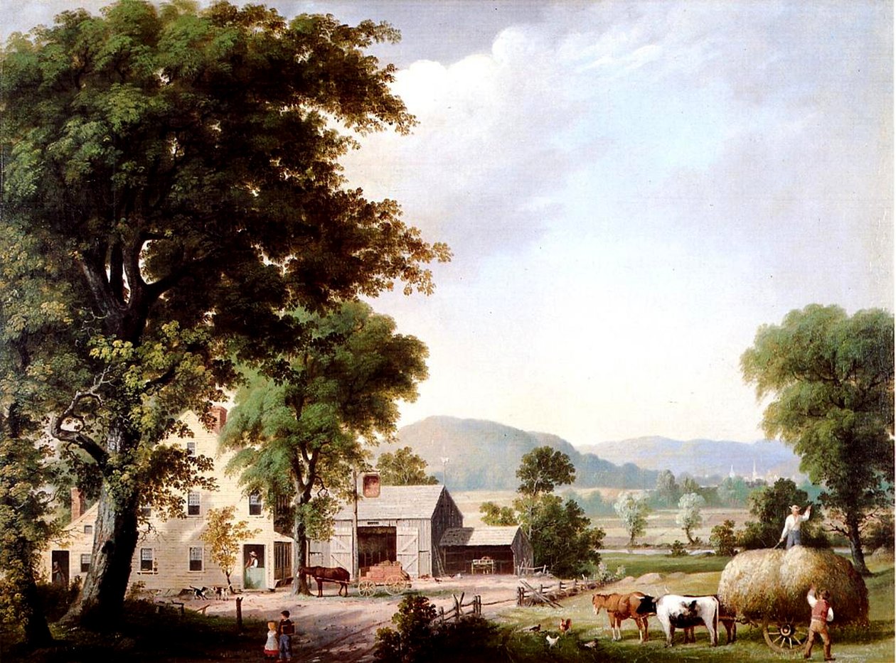 Höja på Jones Inn, 1854 av George Henry Durrie