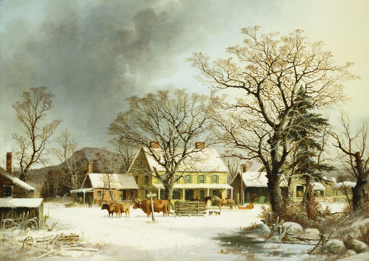 Sju mil till Salem, 1863 av George Henry Durrie