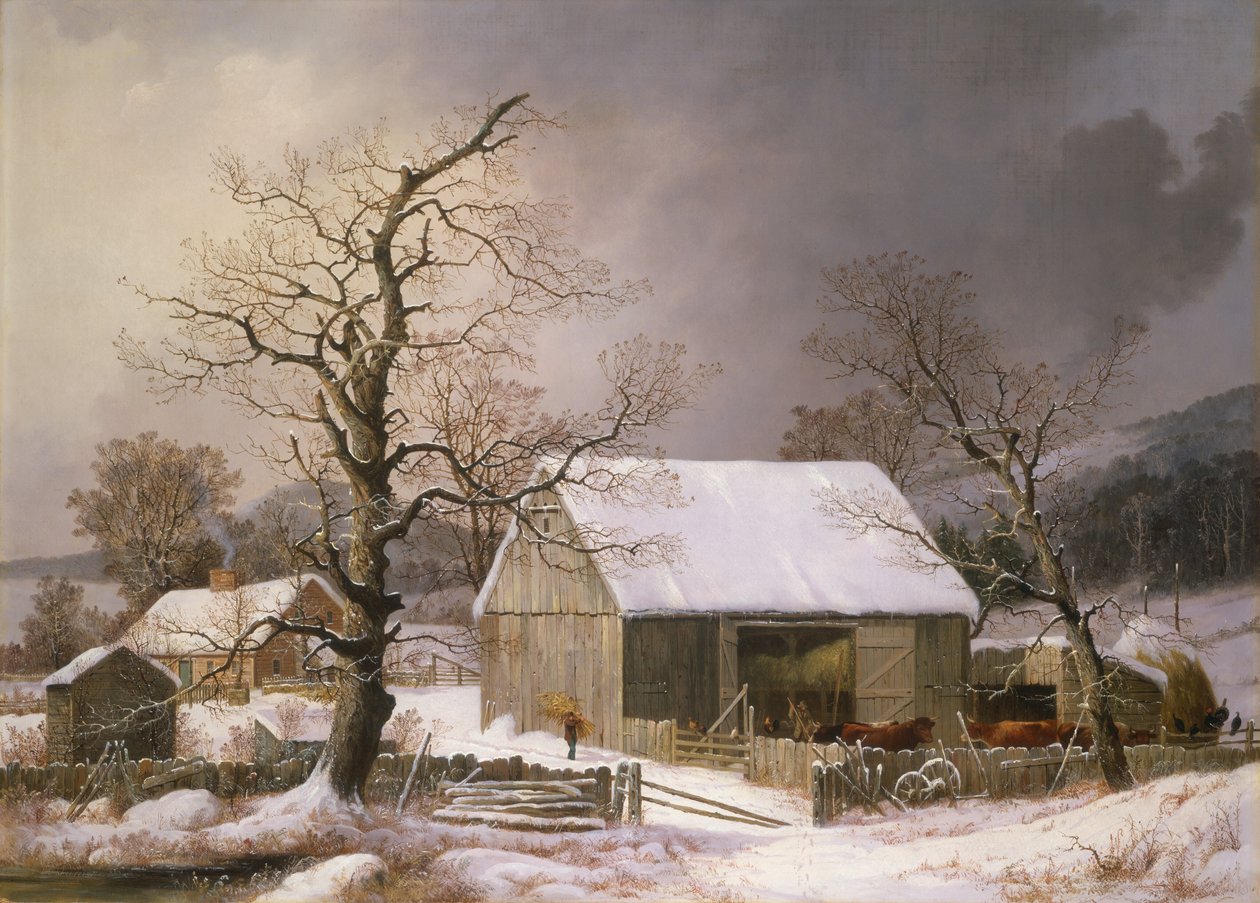 Vinter på landet av George Henry Durrie