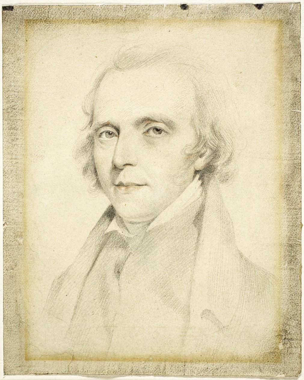 Porträtt av John Flaxman, R.A. av George Henry Harlow