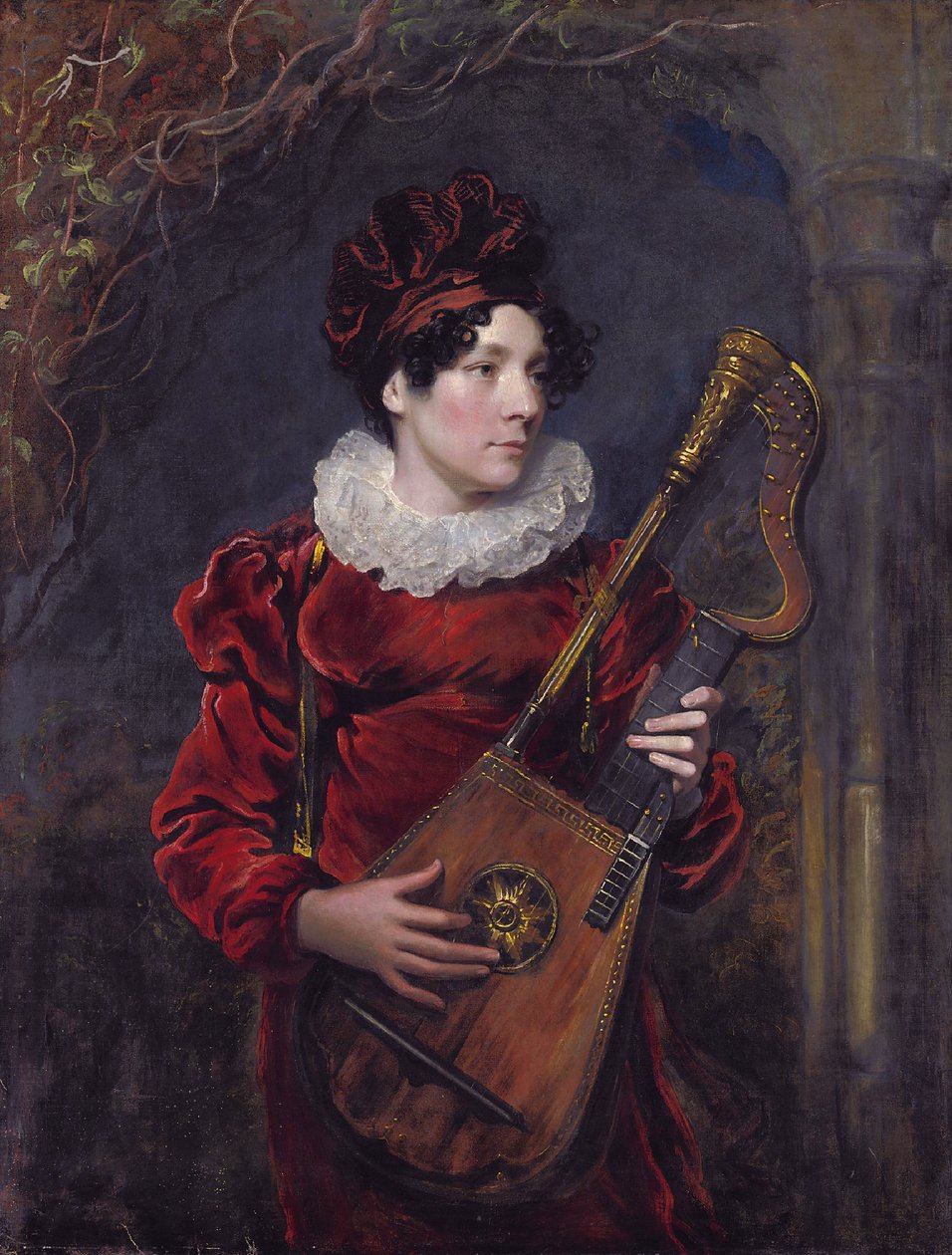 Porträtt av Kitty Stephens, senare grevinna av Essex (1794 - 1882) av George Henry Harlow