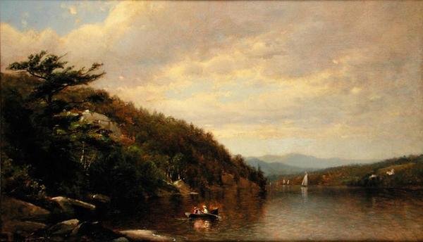 Båtfärd på Lake George av George Henry Smillie