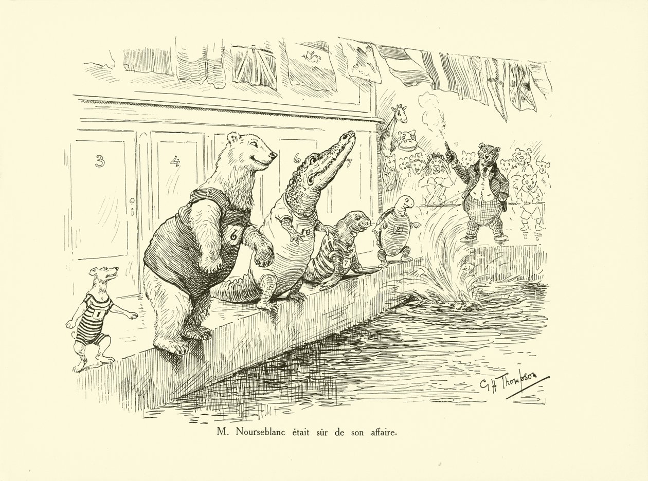 Mr Nourseblanc var säker på sin sak (litografi) av George Henry Thompson