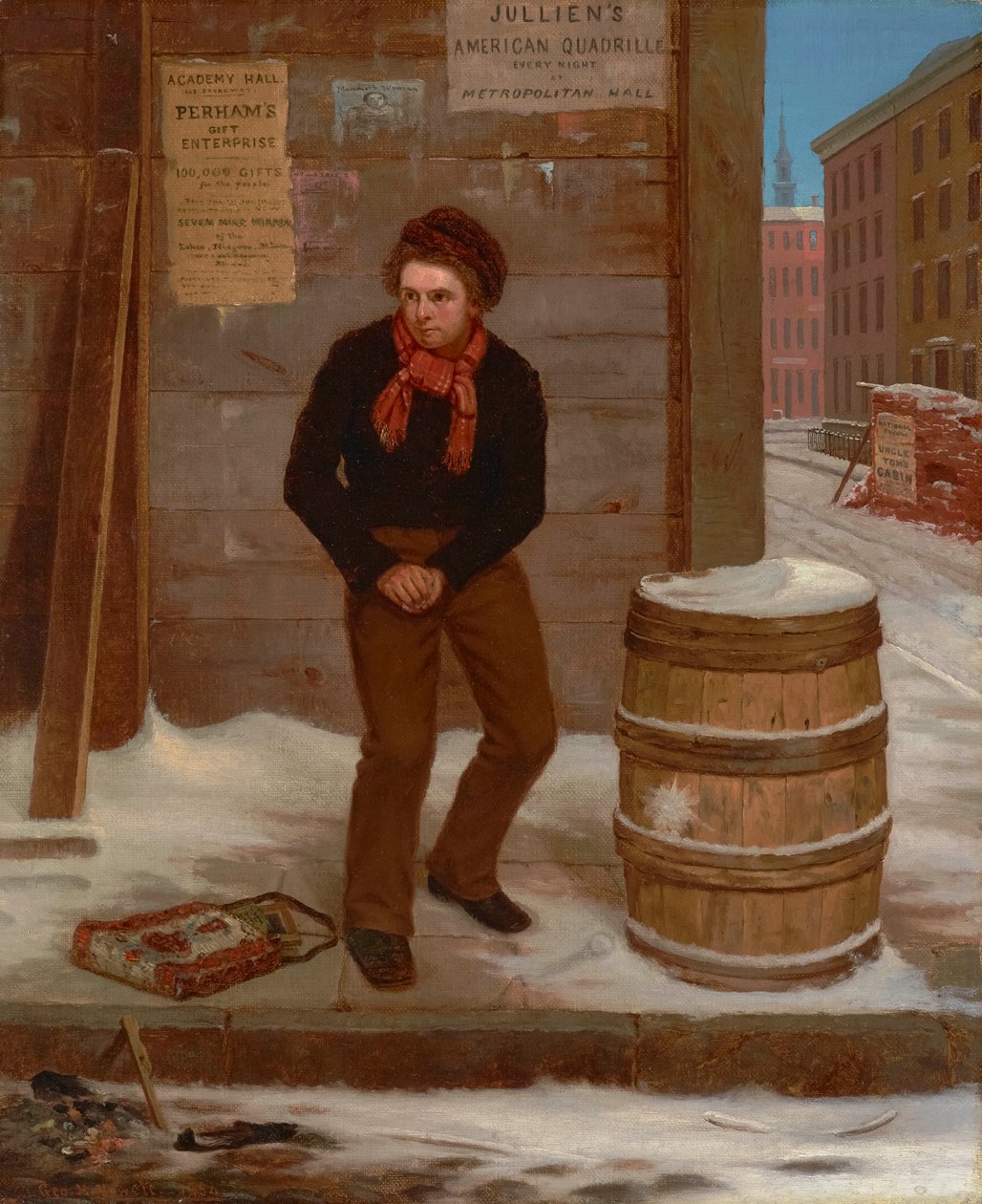 Självförsvar 1854 (olja på duk) av George Henry Yewell