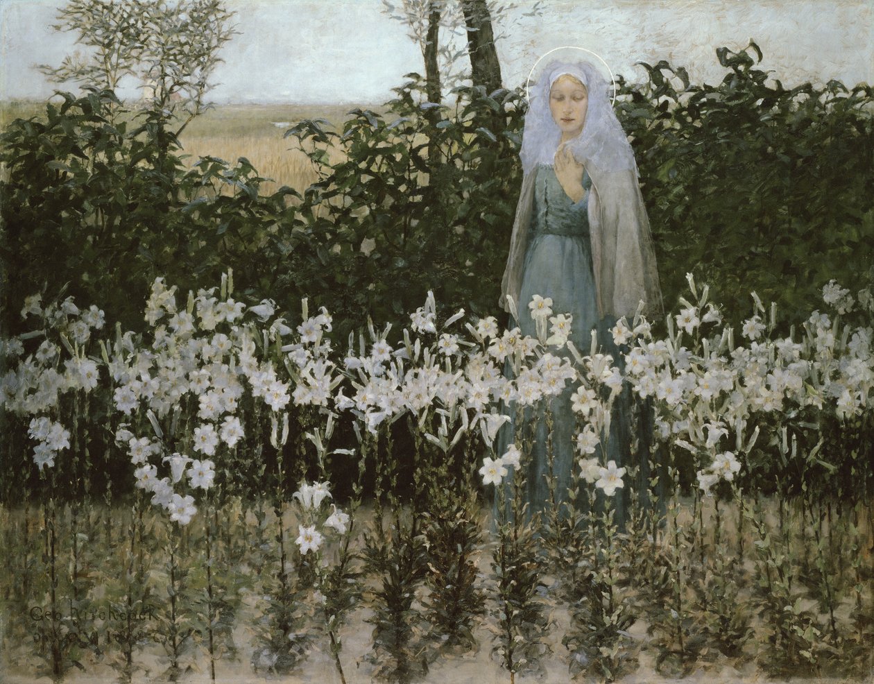 Bebådelsen, 1887 av George Hitchcock