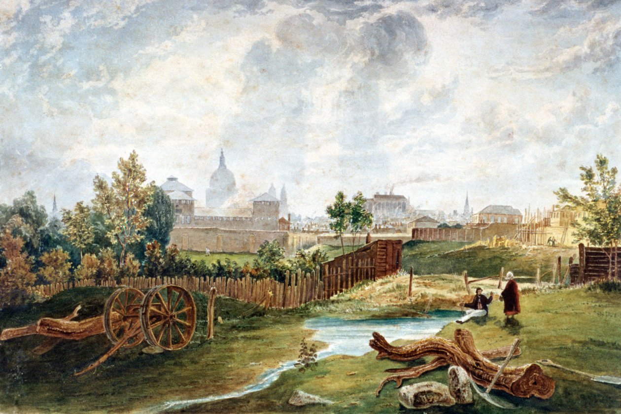 Pentonville, Islington, London, 1815 av George Hollis
