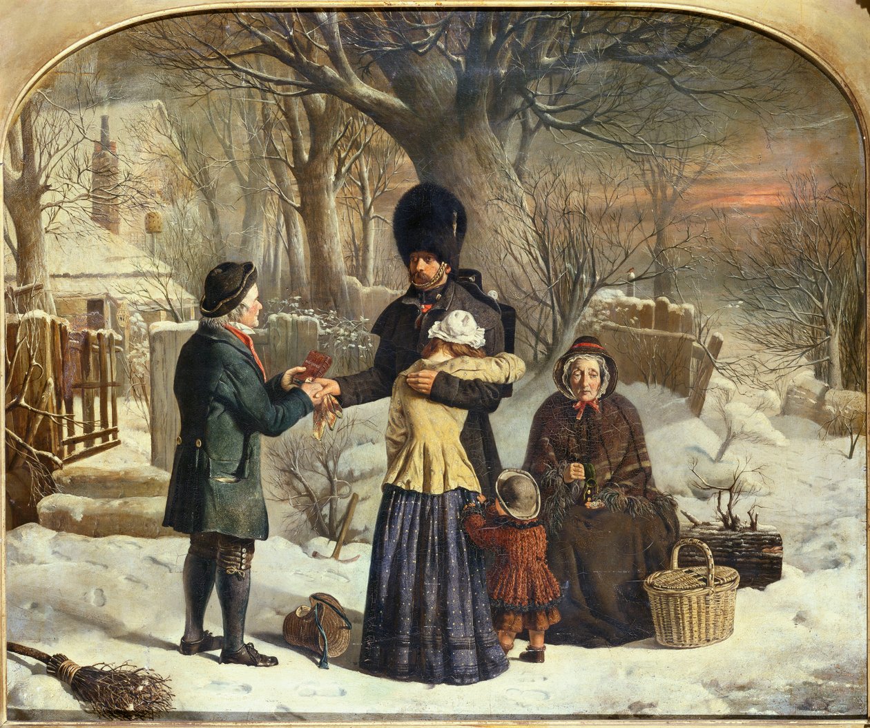 Soldatens farväl, förälderns gåva [Avresa till Krim] av George Housman Thomas