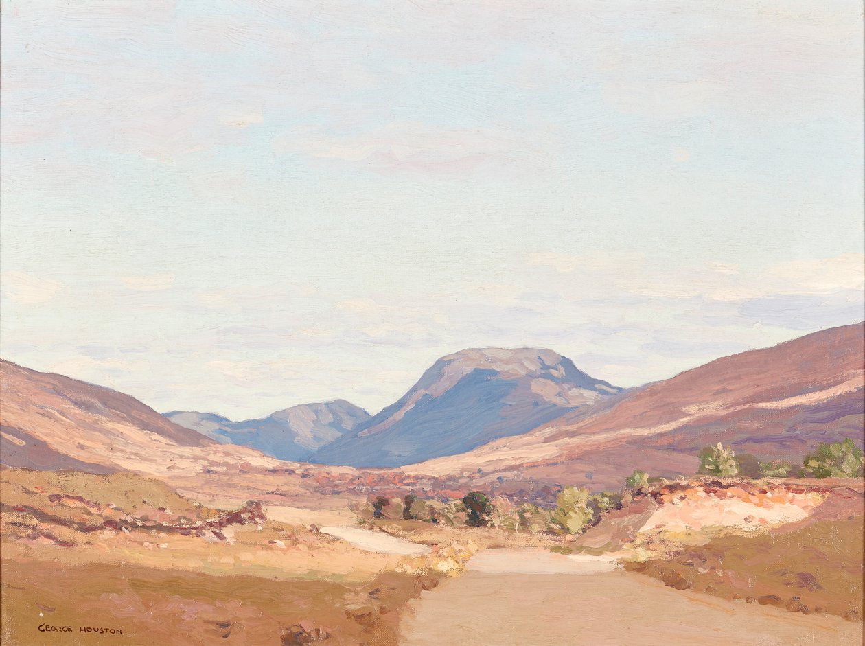 Glen Strae (olja på duk) av George Houston