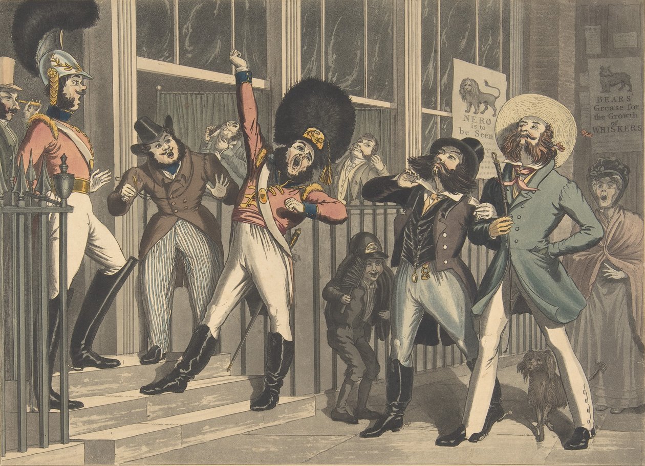 The Rival Whiskers, ca. 1824. Skapare: George Hunt, Theodore Lane. av George Hunt, Theodore Lane