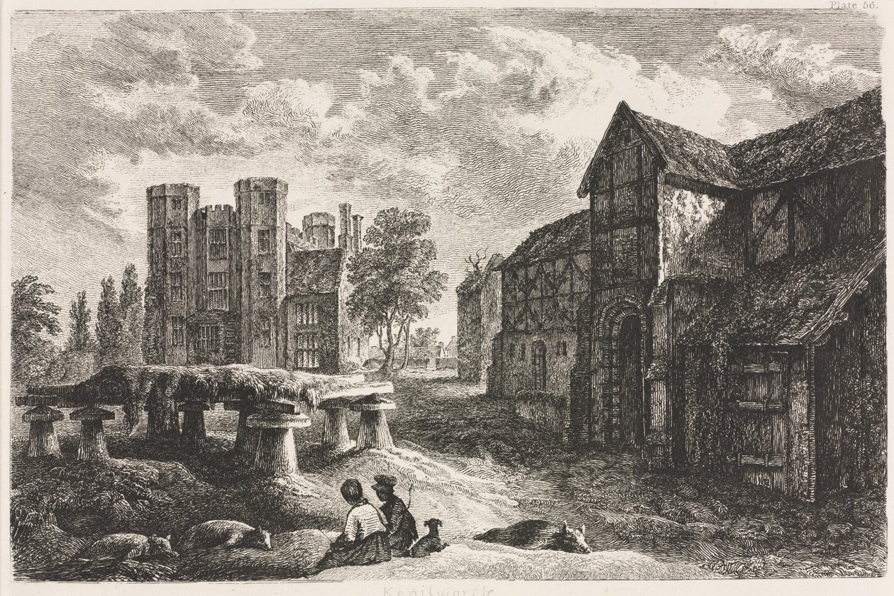 Kenilworth, 1827, publicerad 1848. av George II Cuitt