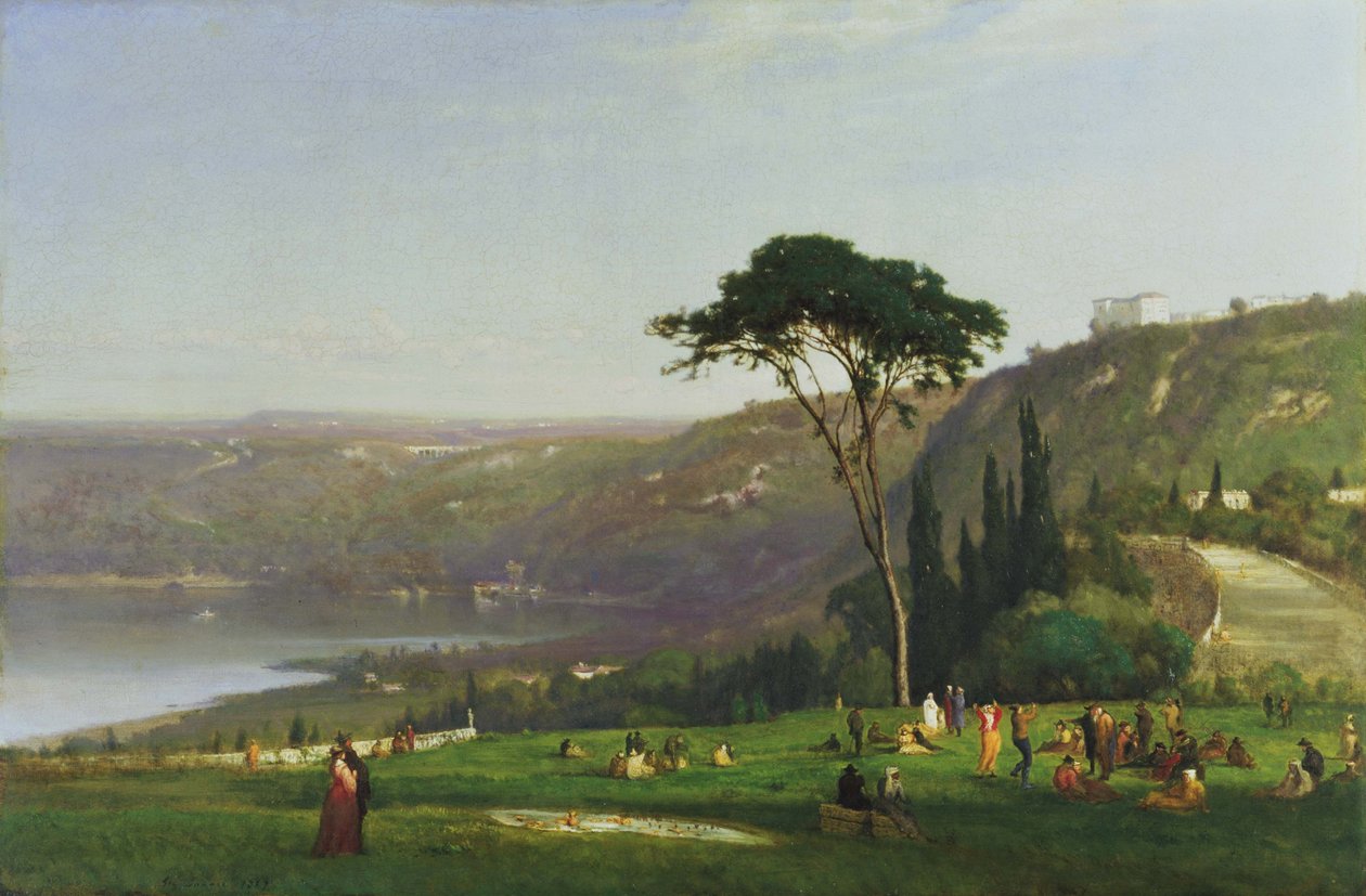 Albano-sjön av George Inness