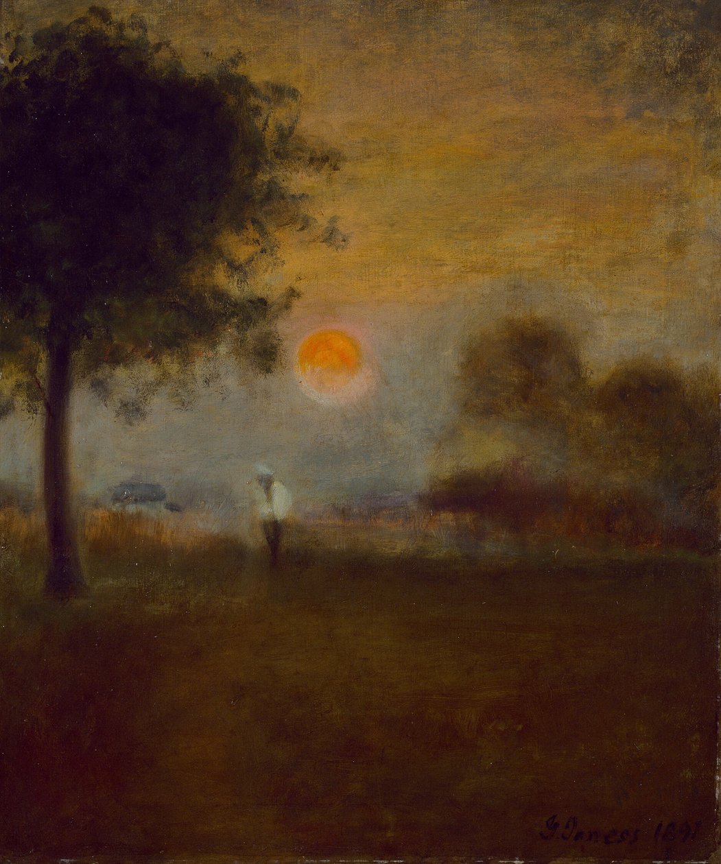 Månuppgång av George Inness