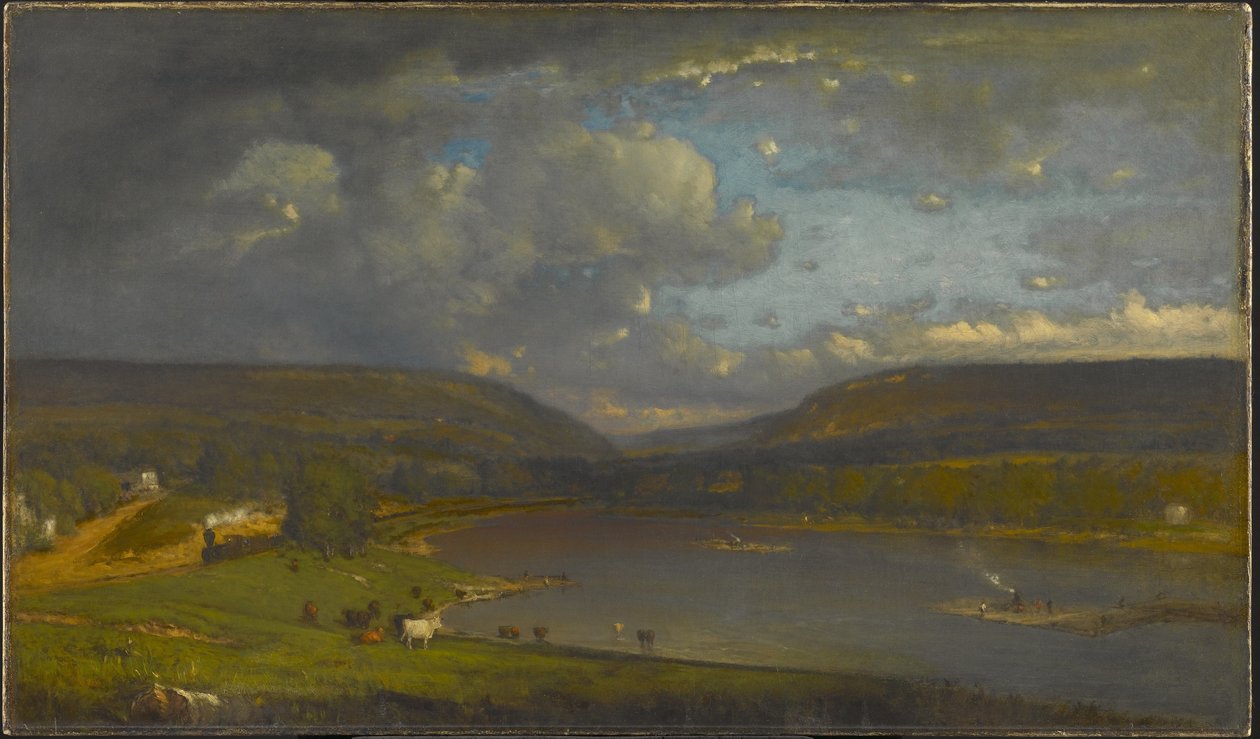 Vid Delawarefloden av George Inness