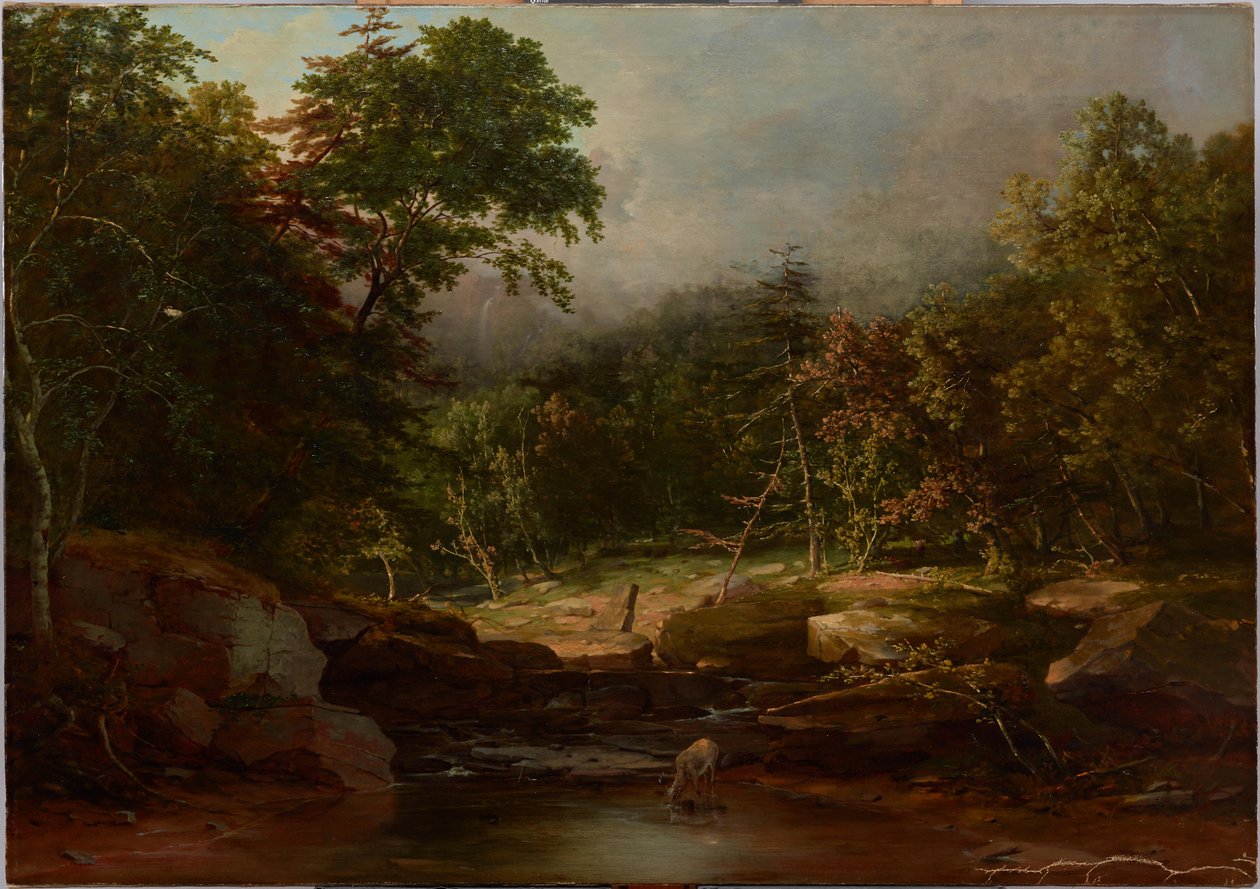 Bäck i bergen av George Inness