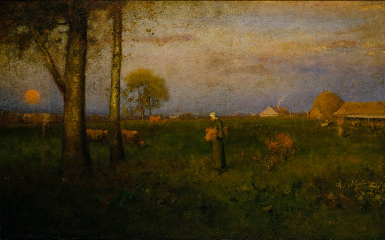 Solnedgång av George Inness