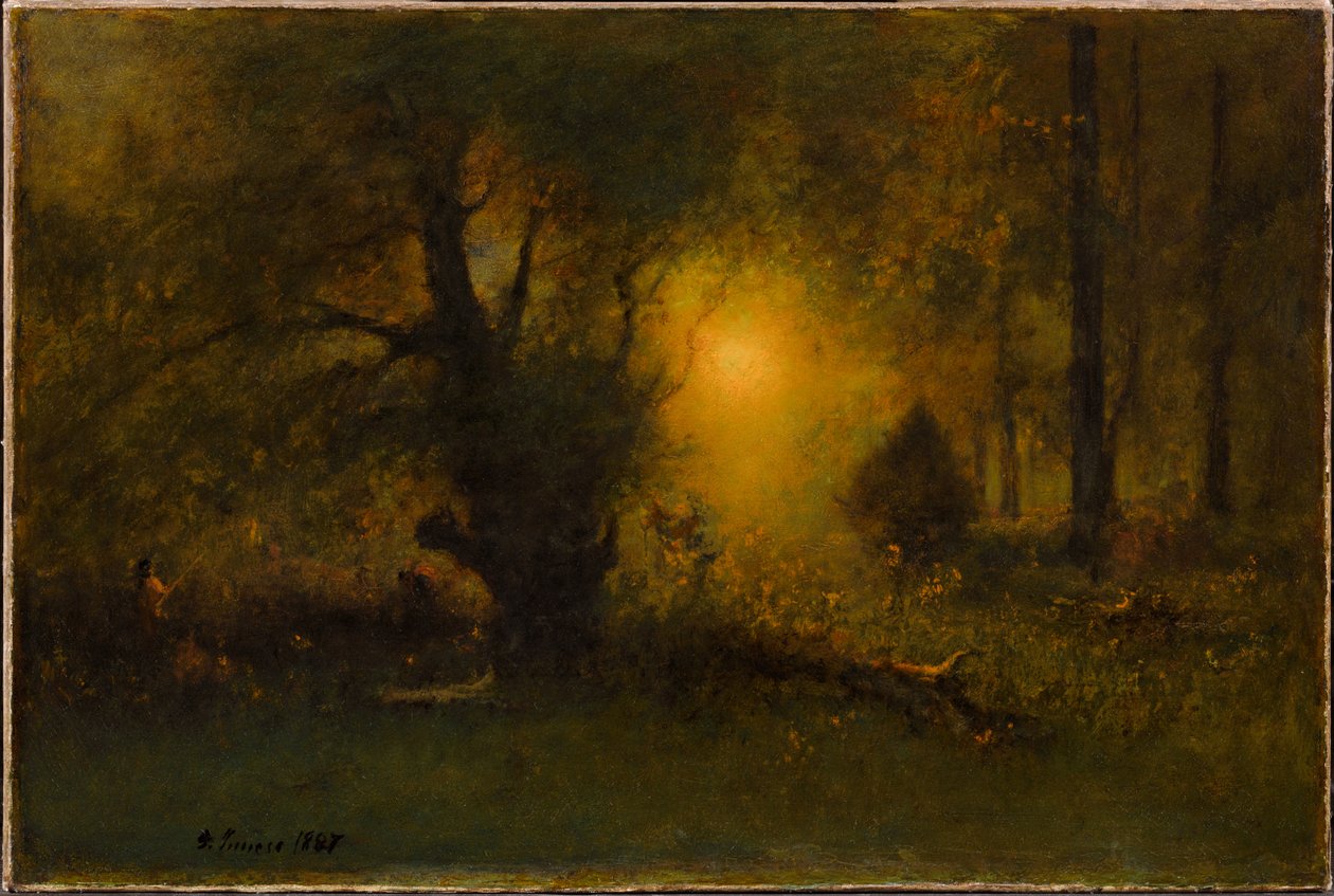 Soluppgång i skogen av George Inness