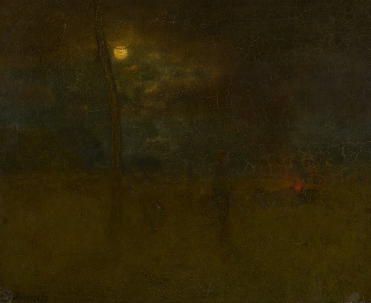 Månen på natten av George Inness