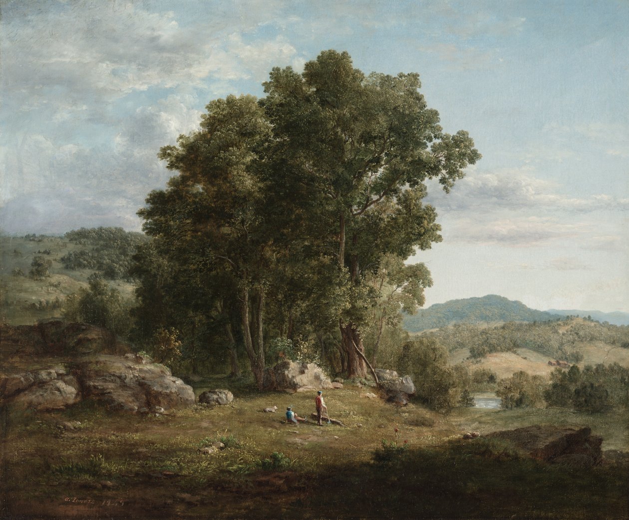 Vedhuggen av George Inness