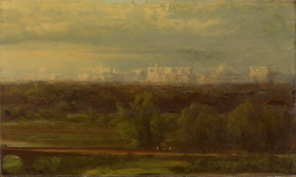 Visionärt landskap av George Inness