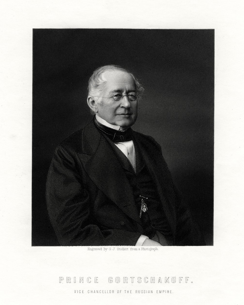 Prins Gorchakov, rysk diplomat, 1800-talet av George J. Stodart