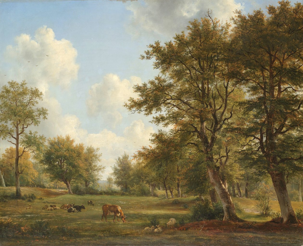 Landskap nära Hilversum av George Jacobus Johannes van Os