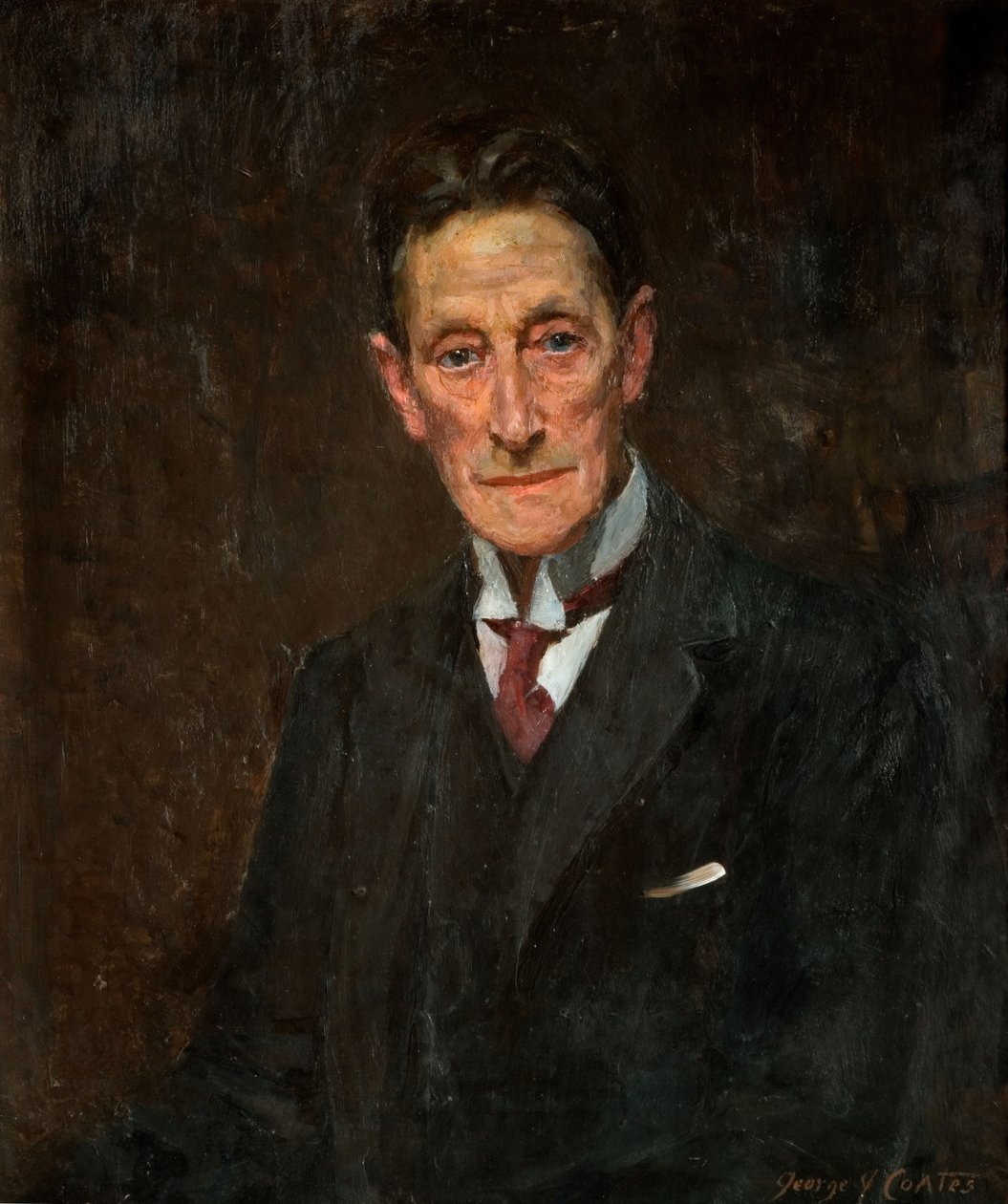 Porträtt av Sir Johnston Forbes-Robertson, 1900-1925. av George James Coates