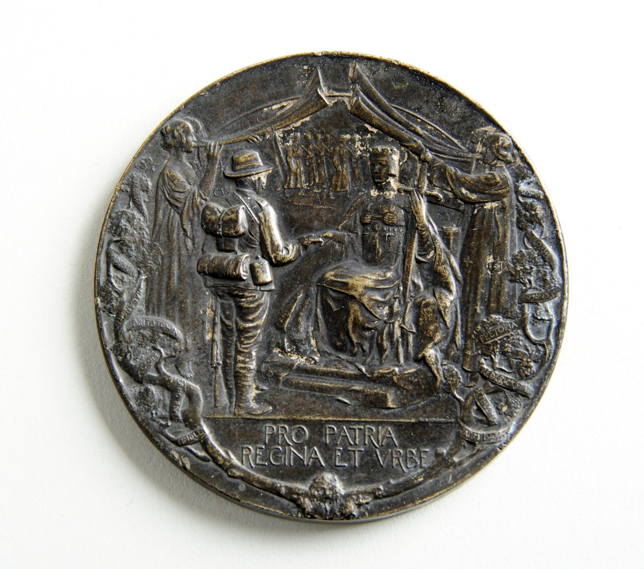 Medalj till minne av City Imperial Volunteers återkomst från boerkriget av George James Frampton