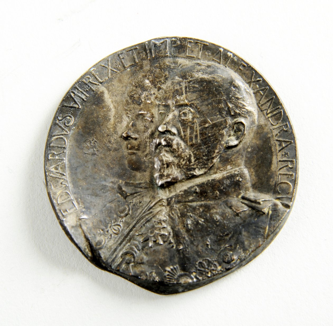 Medalj till minne av Edward VII:s och drottning Alexandras kröning av George James Frampton