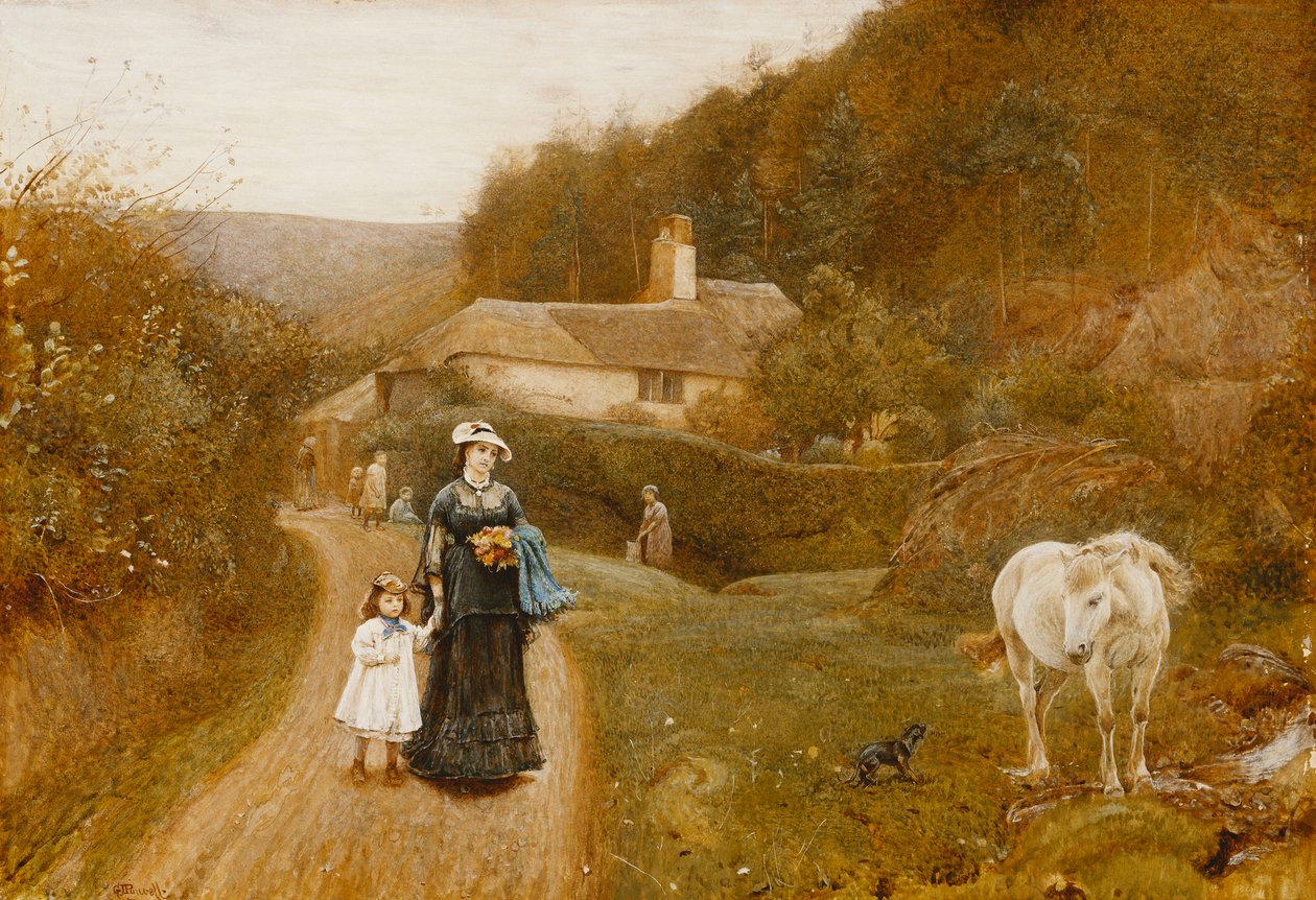 En promenad på landet, av George John Pinwell