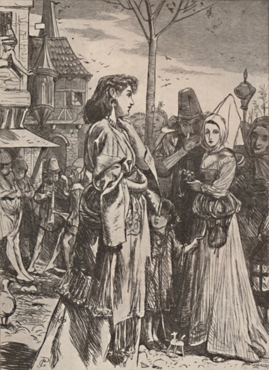 Illustration från dikten A Becketts Troth., c1860-1875, 1923 av George John Pinwell