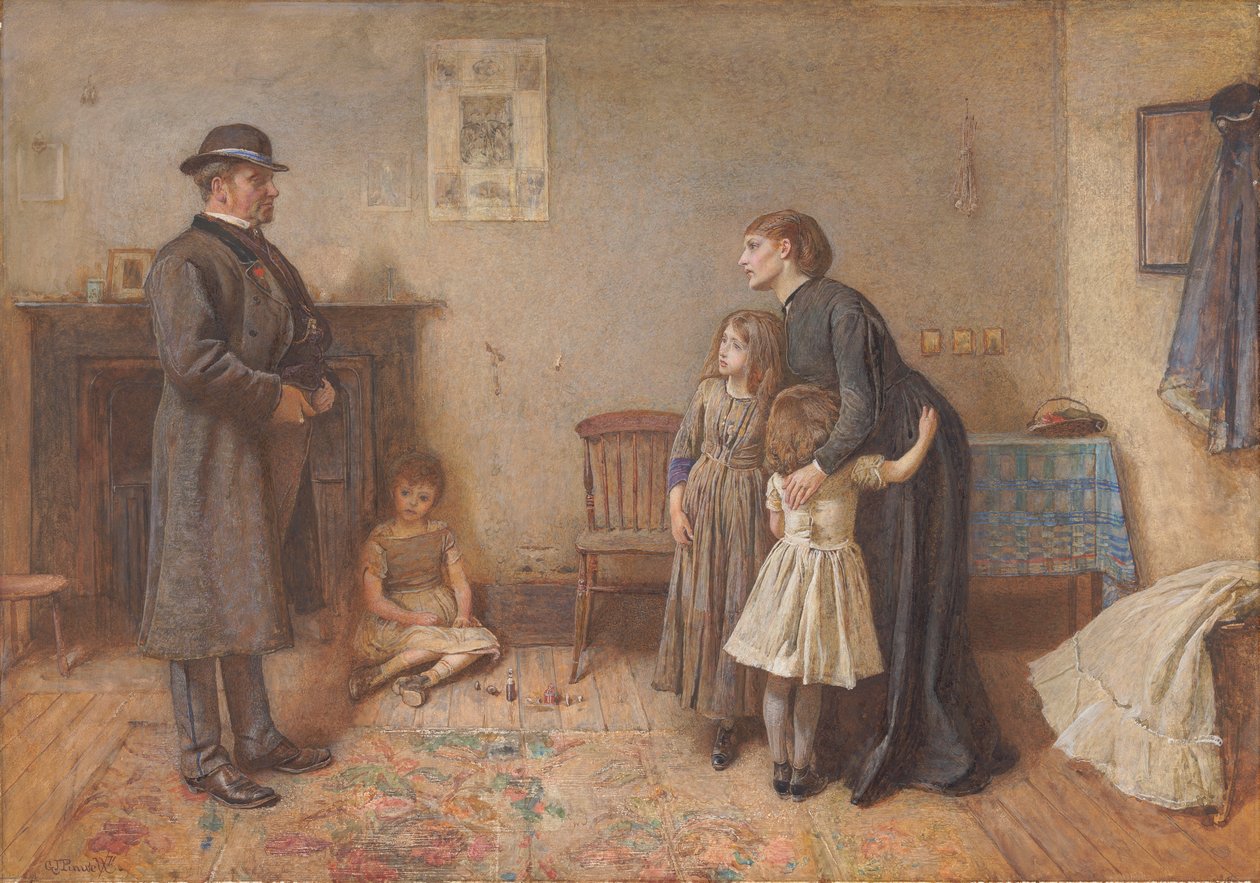 Hyresvärd och hyresgäst av George John Pinwell