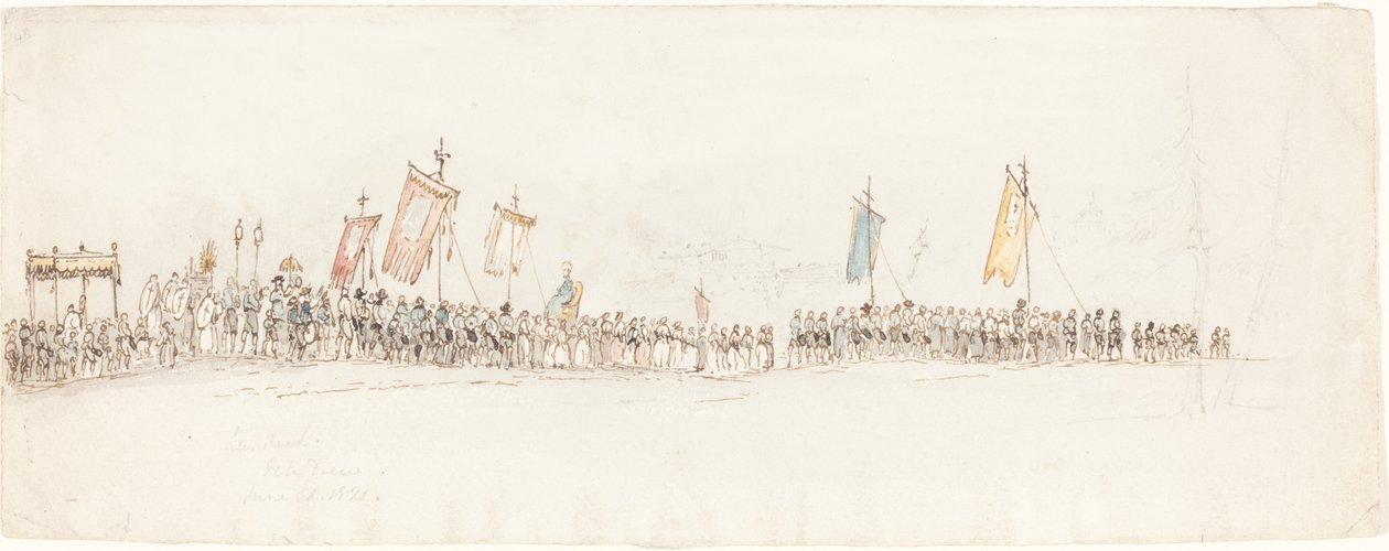 Religiös procession i Landeck av George Jones