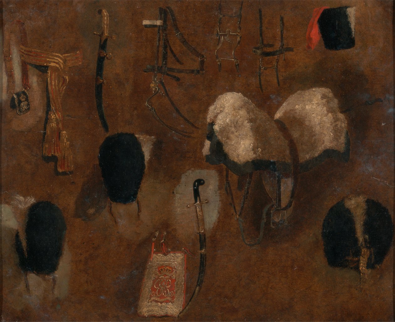 Studies of Military Accoutrements: en studie för `The Battle of Waterloo