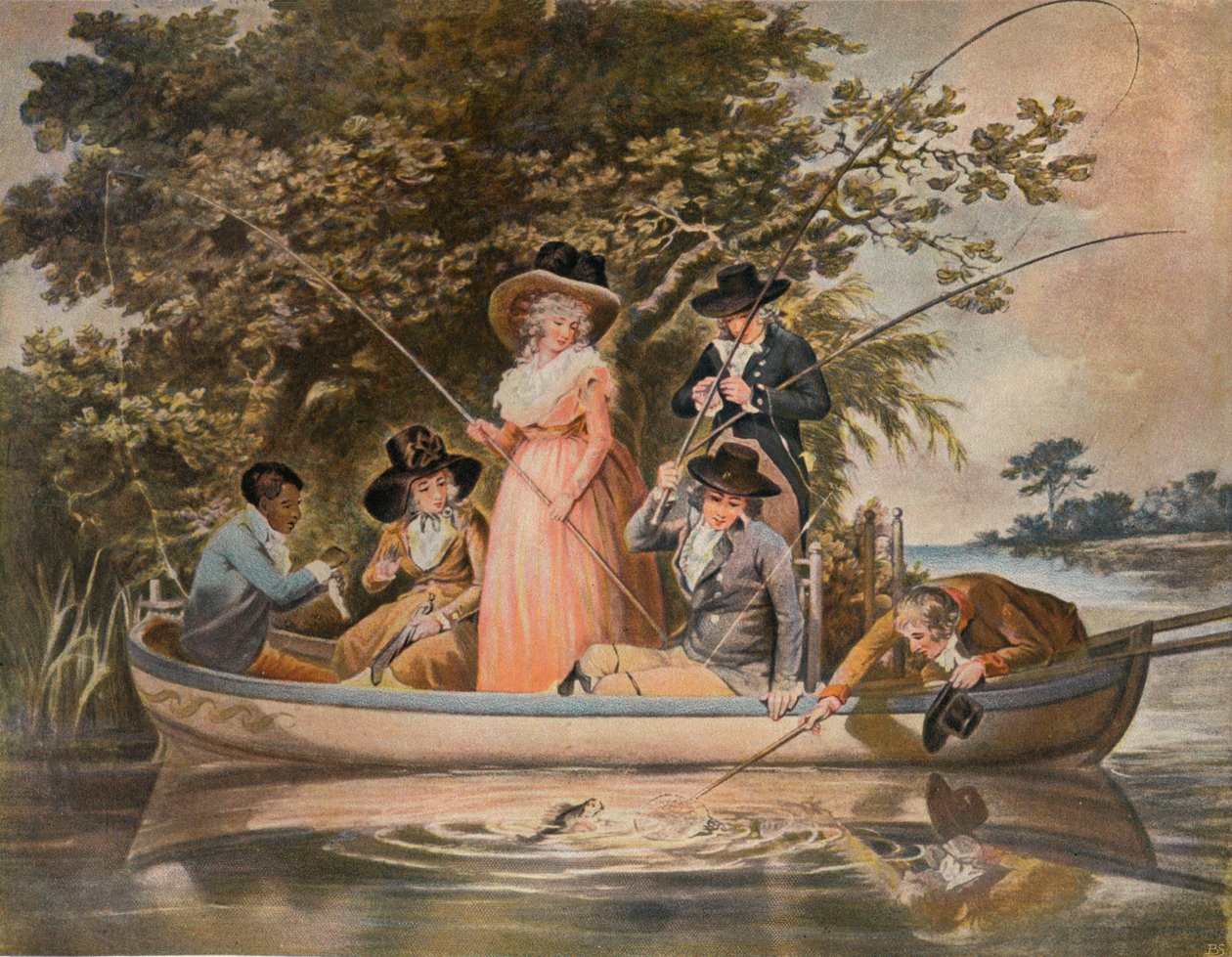 Ett festfiske, 1789, 1902 av George Keating