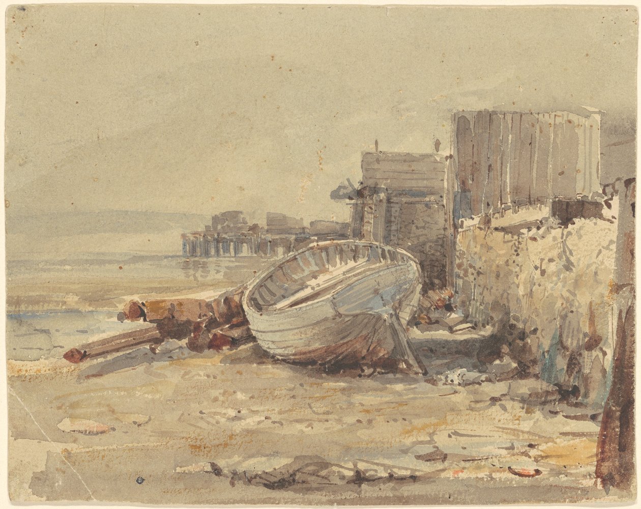 strandat fartyg av George Loring Brown