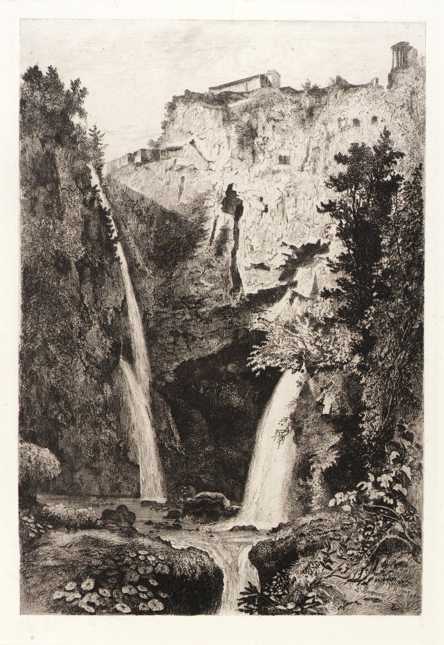 Tivolis vattenfall av George Loring Brown