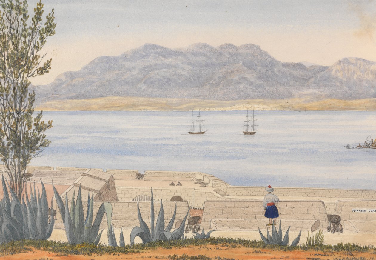 Algeciras från gibraltar av George Lothian Hall