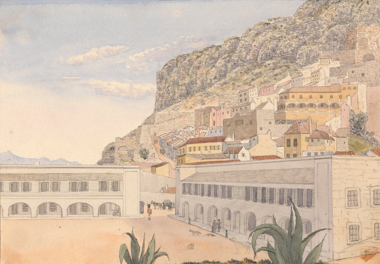 Officerskvarter och kasemattkaserner, Gibraltar av George Lothian Hall
