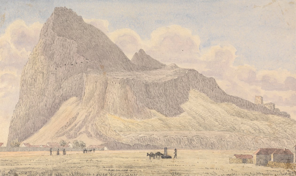 The Rock of Gibraltar, från North Front Guard Room av George Lothian Hall