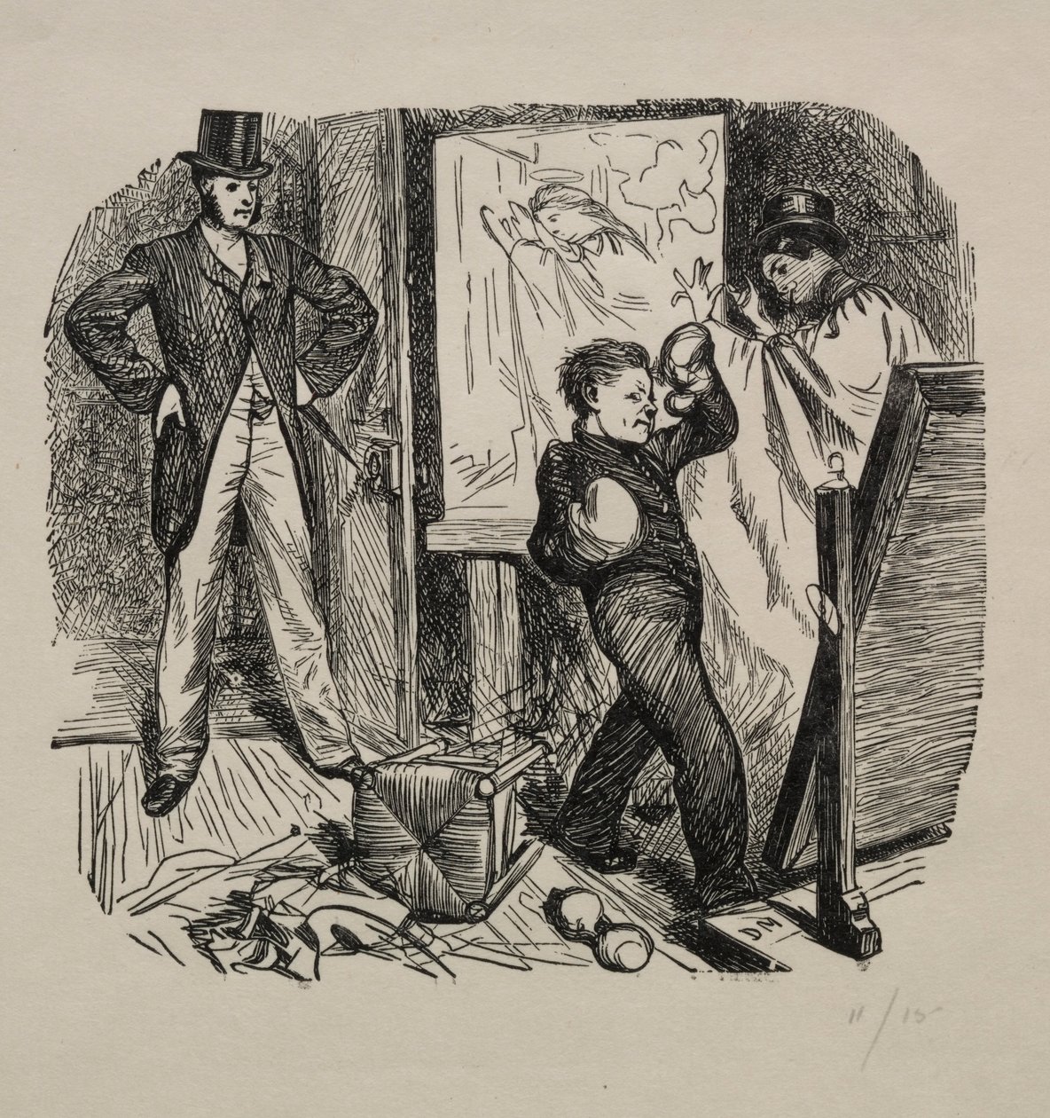 A Kettledrum i Mayfair, 1862. av George Louis Palmella Busson Du Maurier